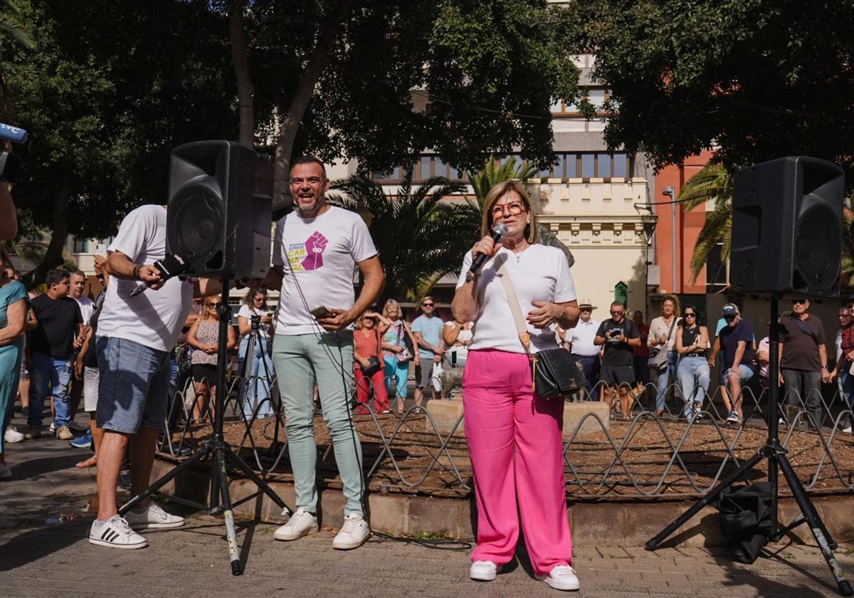 Concentración en favor del carnaval