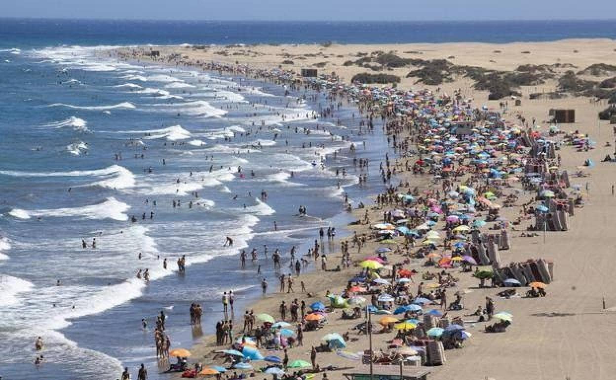 Imagen de archivo de Playa del Inglés, en San Bartolomé de Tirajana.