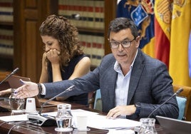 Imagen de archivo del consejero Pablo Rodríguez en el Parlamento.