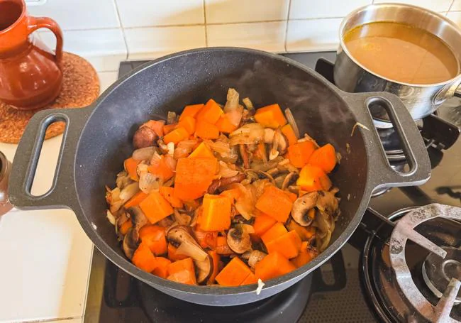 Añadimos el resto de verduras