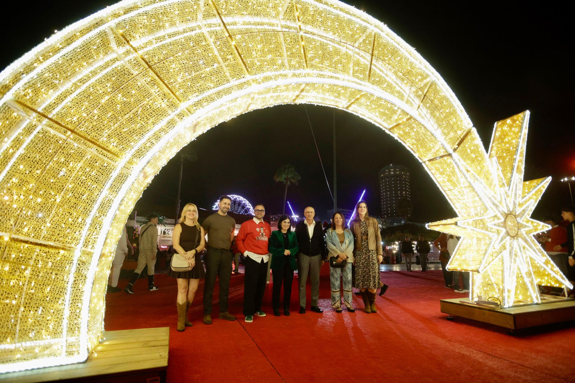 El primer día de la feria de Navidad en la capital grancanaria, en imágenes