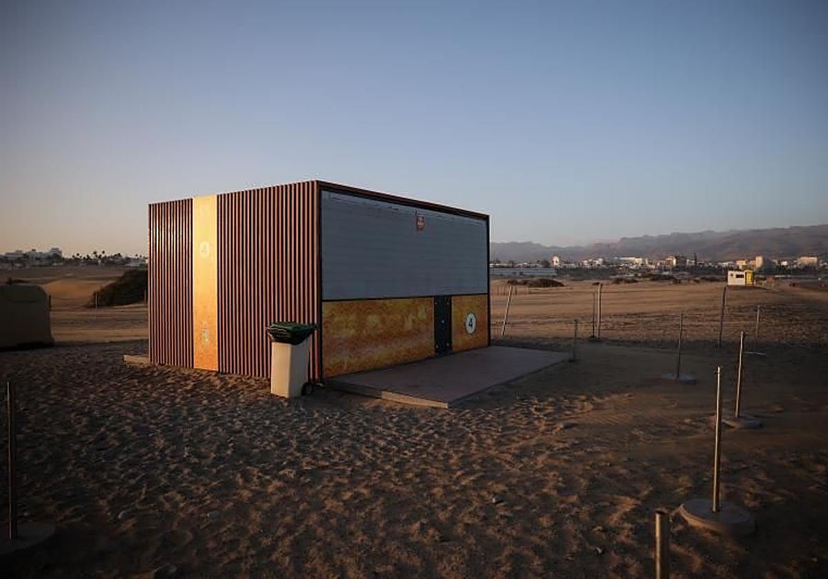 Vista del kiosco número 4, en cuyas inmediaciones se produjo el atropello mortal este lunes.