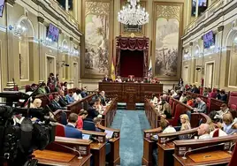 El Parlamento de Canarias aprueba una partida económica de ayuda a las personas afectadas por la Dana en Valencia