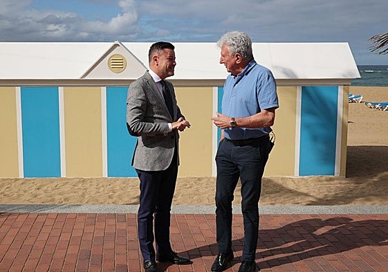 Teodoro Sosa (izq.), con Pedro Quevedo.