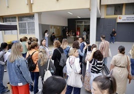Imagen tomada al inicio de una de las pruebas del concurso oposicón extraordinario que ha corrido paralelo al de méritos.