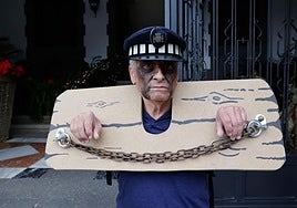 Sebastián Trujillo, a las puertas del Ayuntamiento de Santa Brígida.
