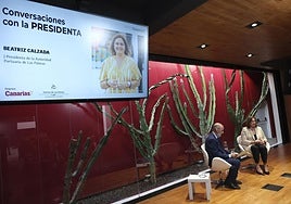 Las imágenes del Foro CANARIAS7 'Conversaciones con... la presidenta de la Autoridad Portuaria de Las Palmas'
