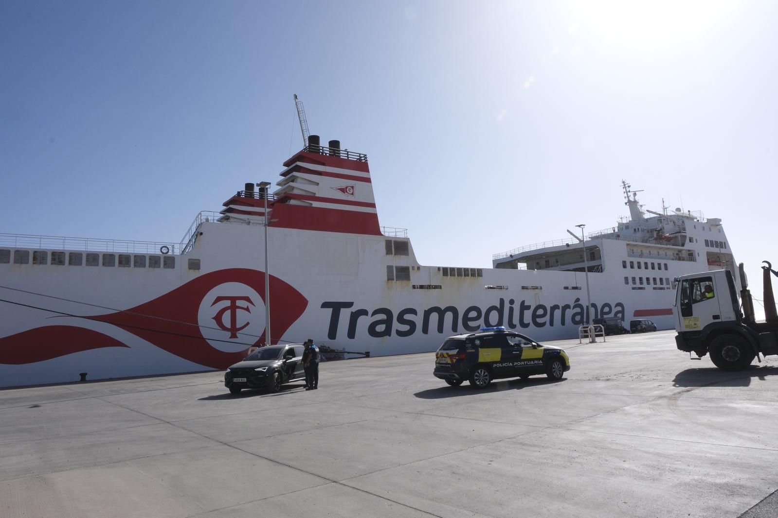Las imágenes del barco encallado