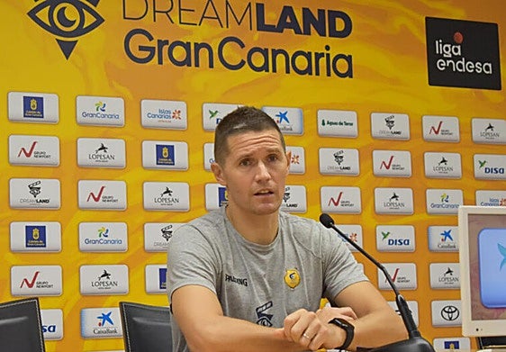 El entrenador del Dreamland Gran Canaria, Jaka Lakovic.