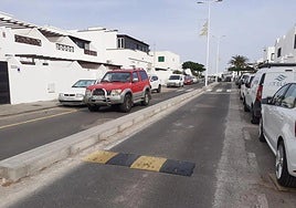 Tráfico en Playa Honda.