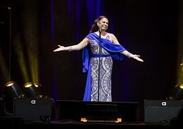 Isabel Pantoja, durante un concierto en Gran Canaria.