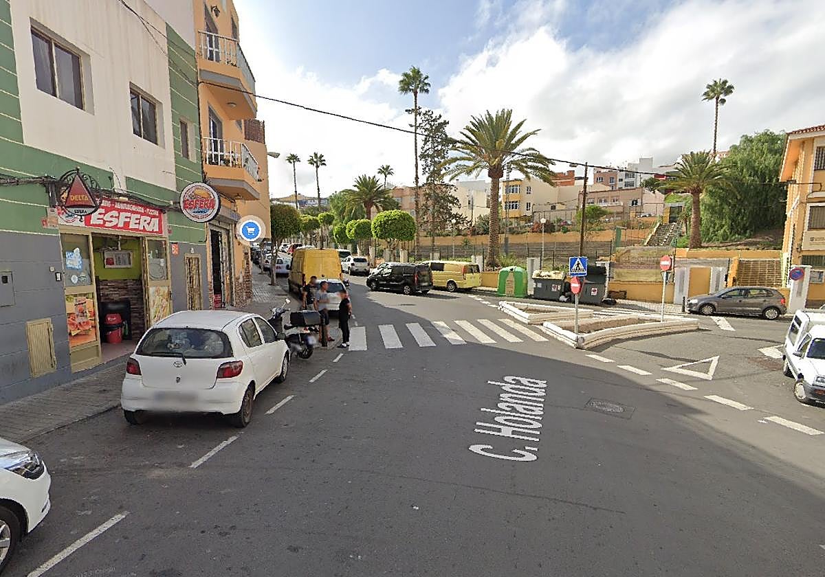 Imagen de la calle donde se originó la pelea.