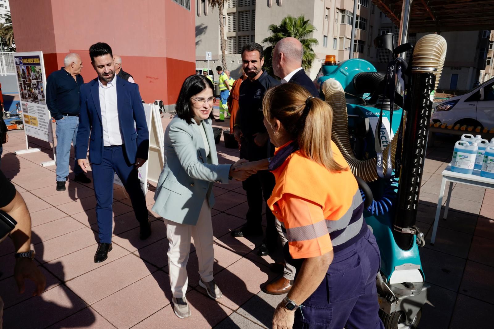 Las imágenes de la presentación de Carolina Darias de la tercera fase del Plan de Higiene Urbana