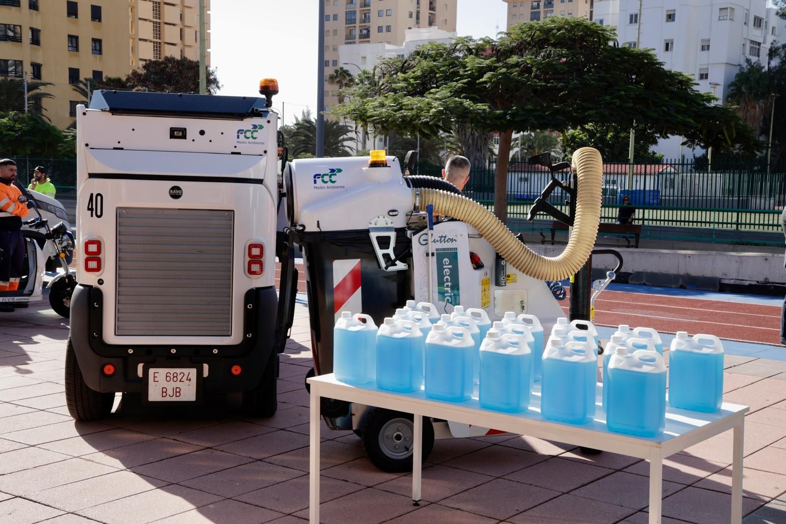 Las imágenes de la presentación de Carolina Darias de la tercera fase del Plan de Higiene Urbana