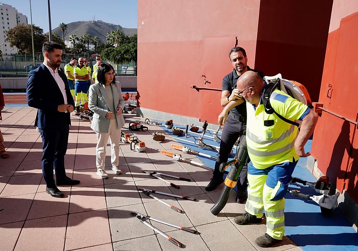 Las imágenes de la presentación de Carolina Darias de la tercera fase del Plan de Higiene Urbana