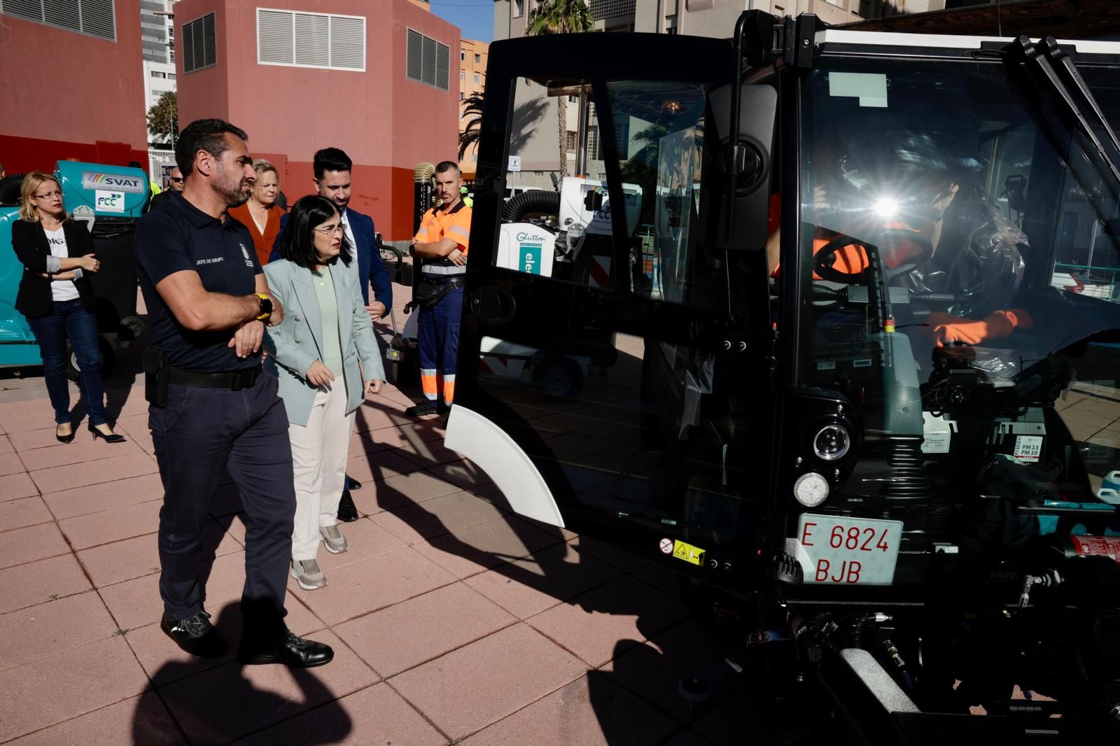 Las imágenes de la presentación de Carolina Darias de la tercera fase del Plan de Higiene Urbana