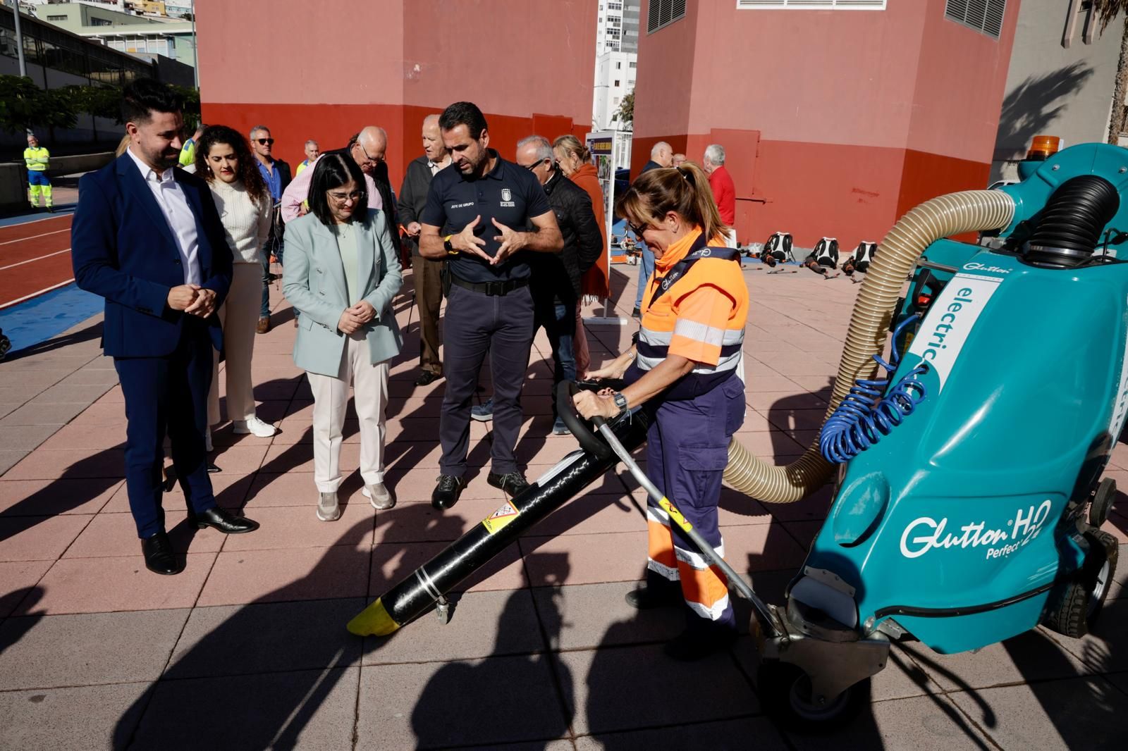 Las imágenes de la presentación de Carolina Darias de la tercera fase del Plan de Higiene Urbana