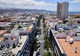 Vista de la ciudad de Las Palmas de Gran Canaria.