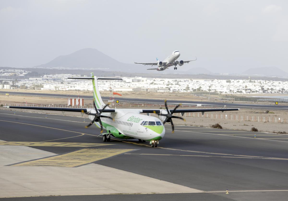 Actividad en el aeropuerto.