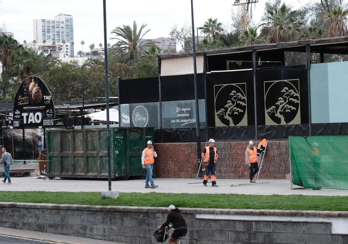 Imagen principal - Comienza la demolición de la terraza TAO