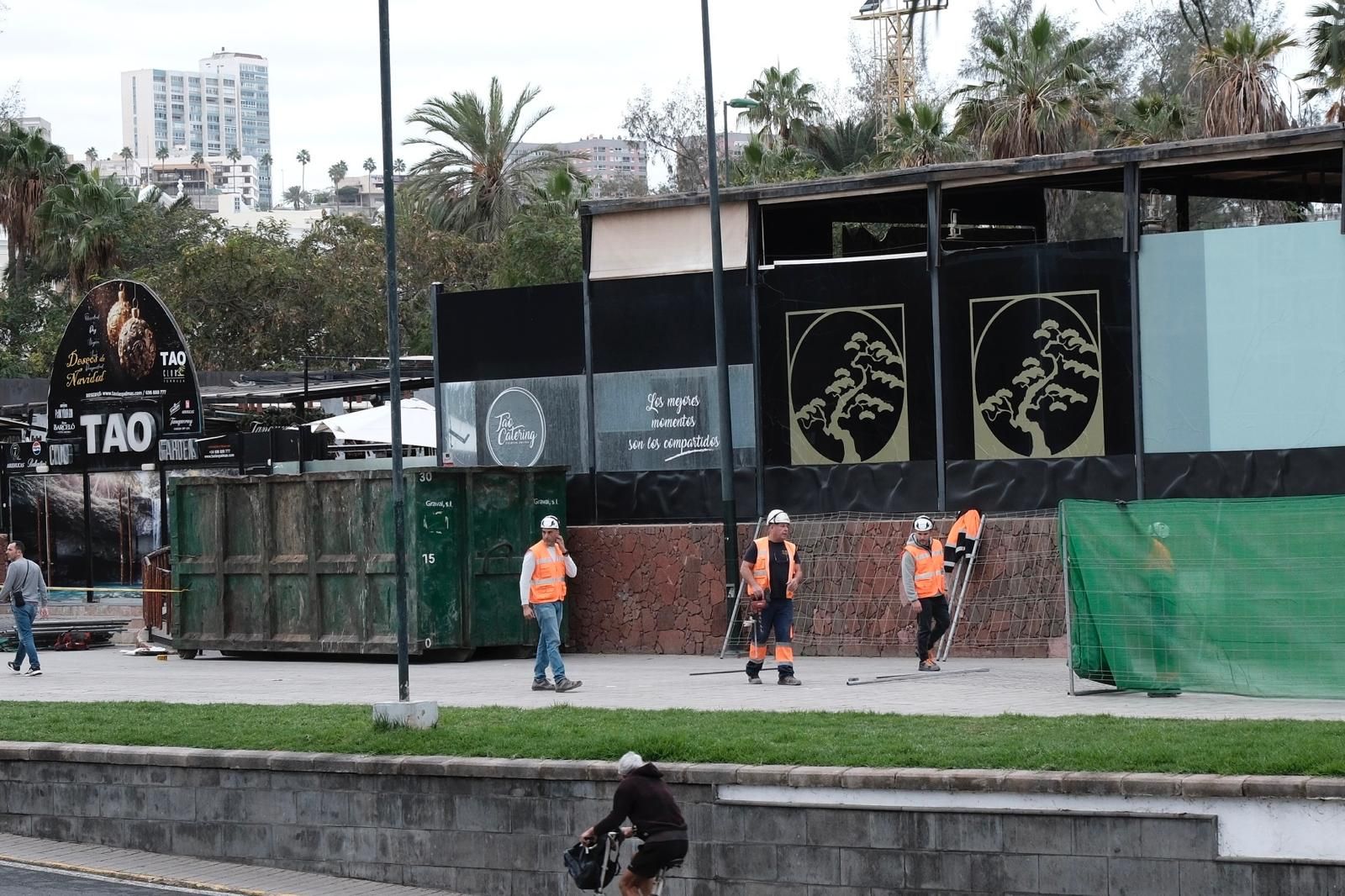 El arranque de la demolición del TAO, en imágenes