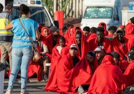 Imagen de archivo de migrantes rescatados en aguas canarias.