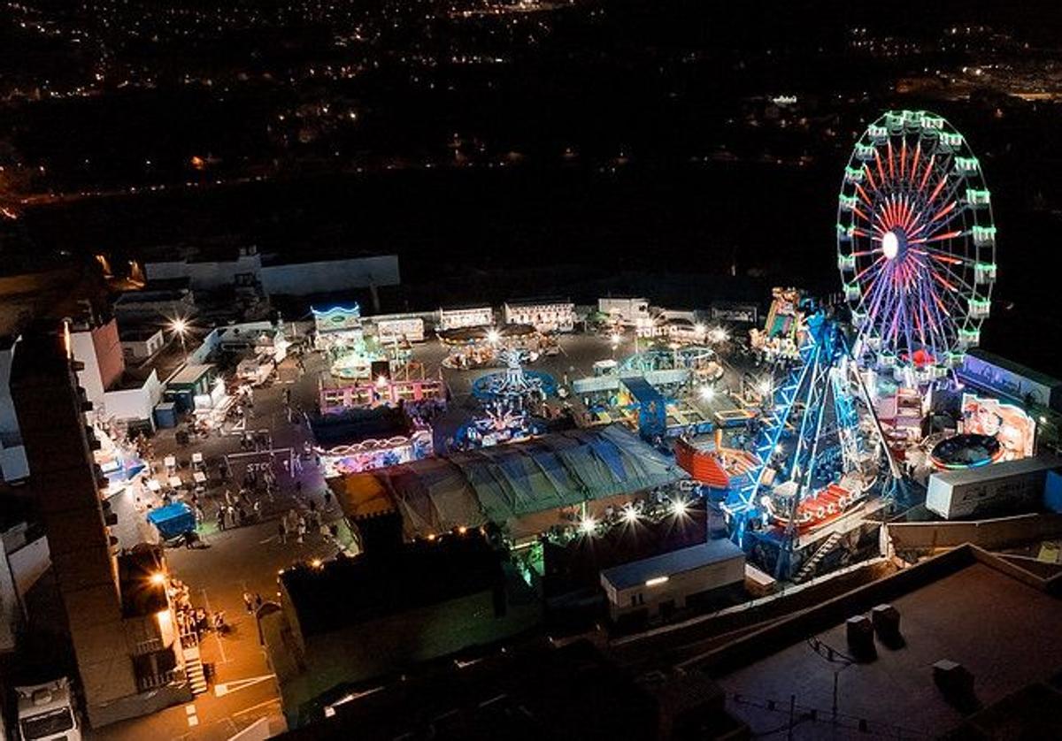 Vista panorámica de la feria ubicada en La Quinta de Gáldar.