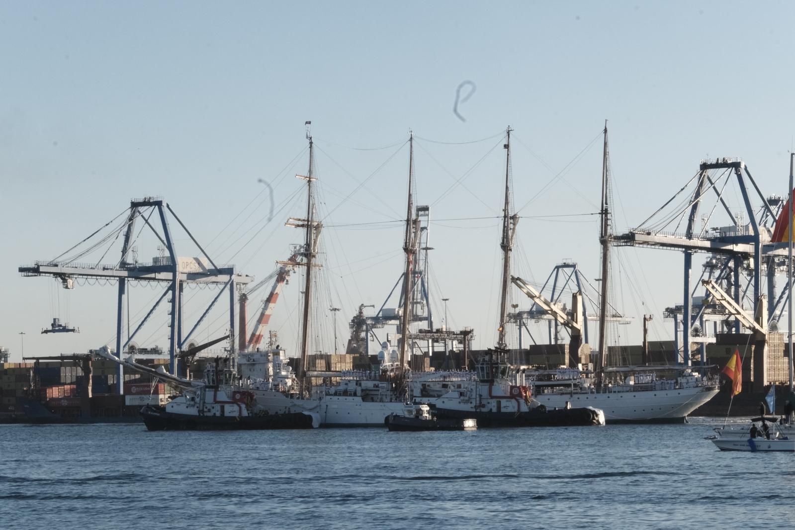 Las imágenes del desembarco de la princesa Leonor en Gran Canaria