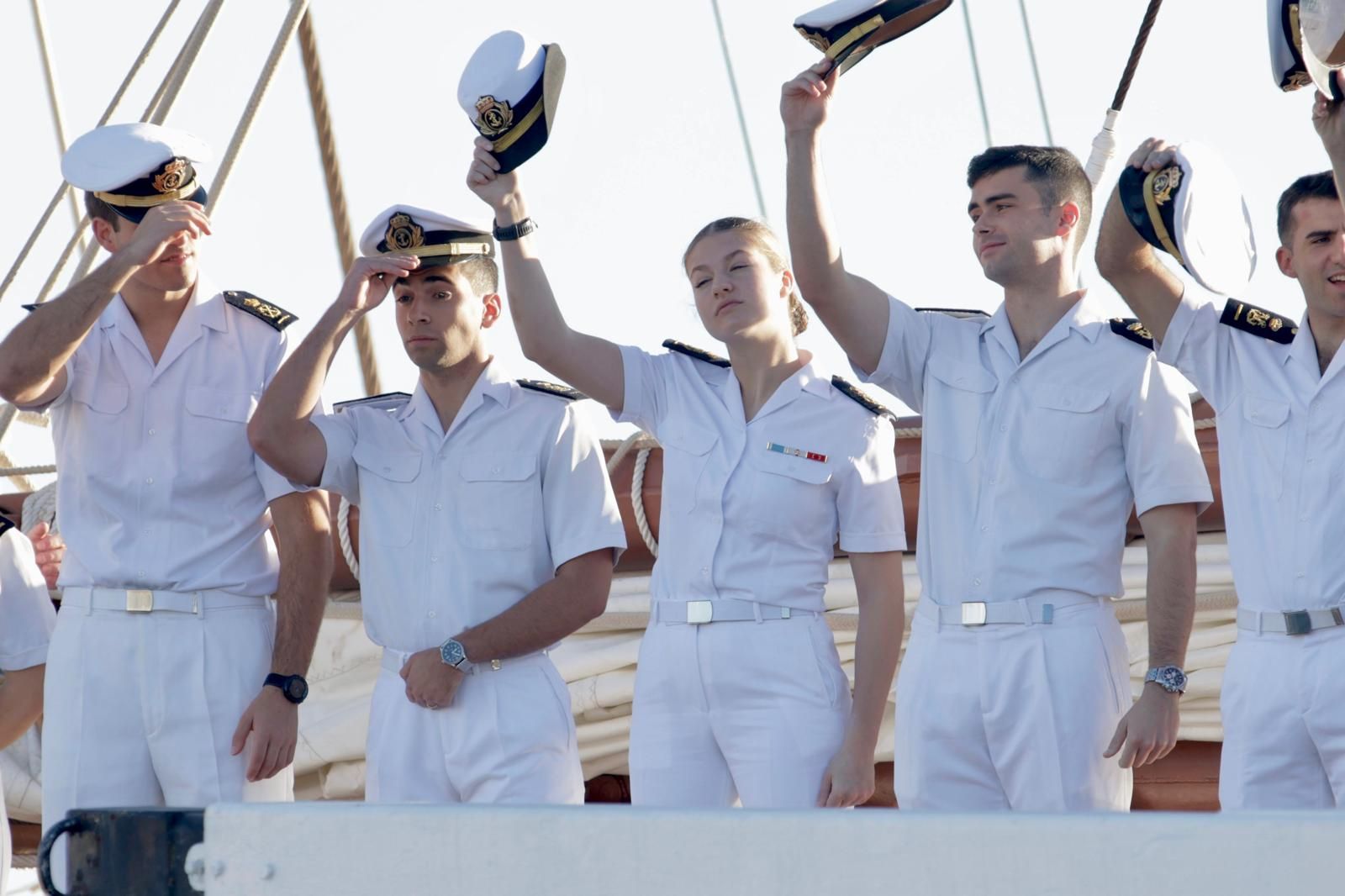 Las imágenes del desembarco de la princesa Leonor en Gran Canaria
