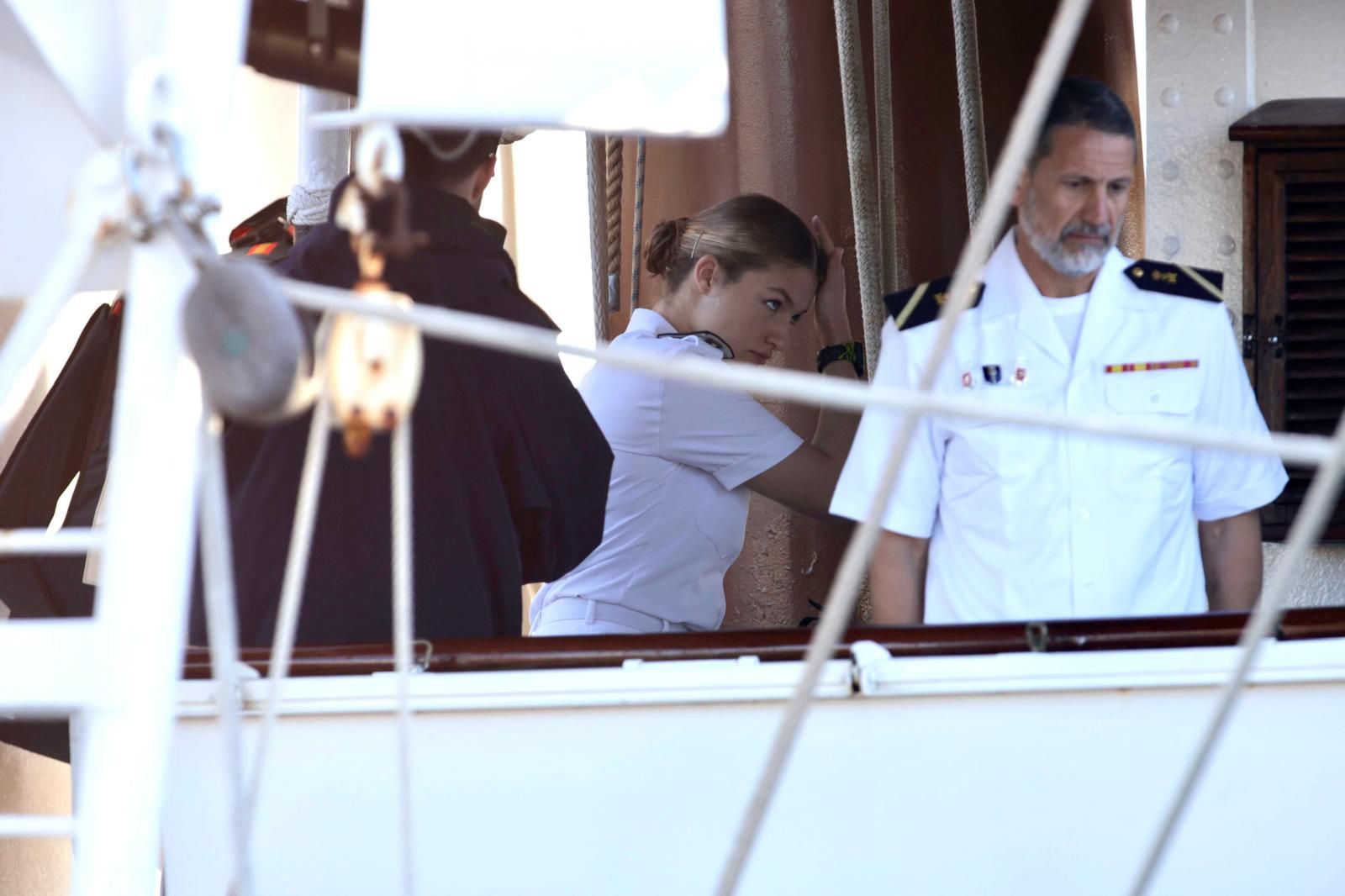 Las imágenes del desembarco de la princesa Leonor en Gran Canaria