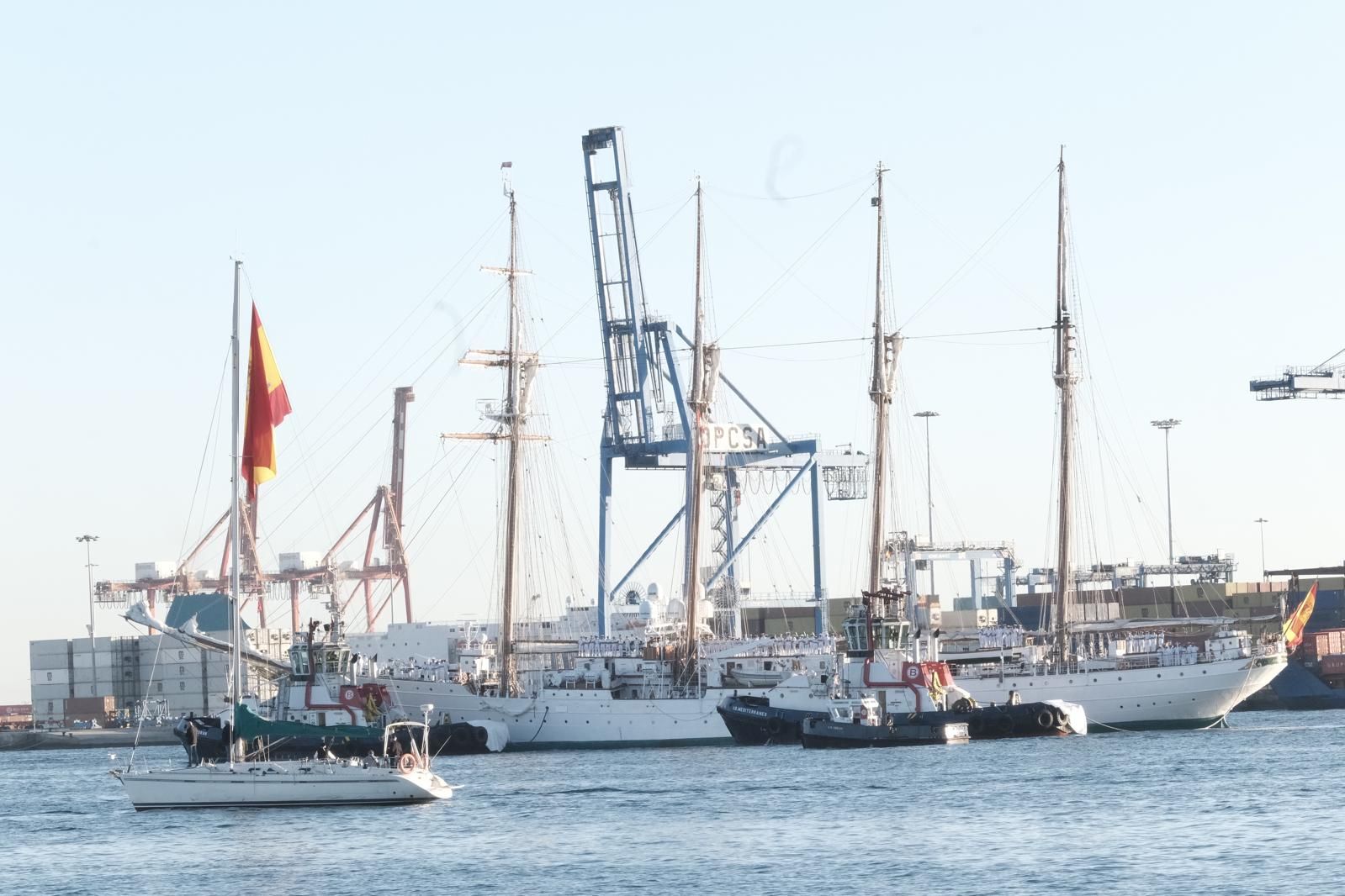 Las imágenes del desembarco de la princesa Leonor en Gran Canaria