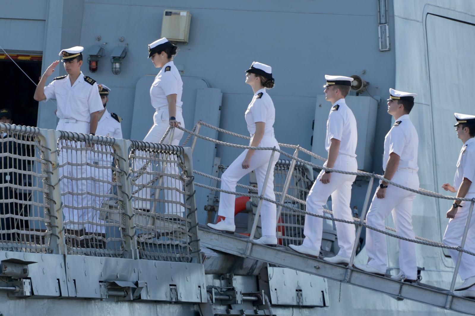 Las imágenes del desembarco de la princesa Leonor en Gran Canaria