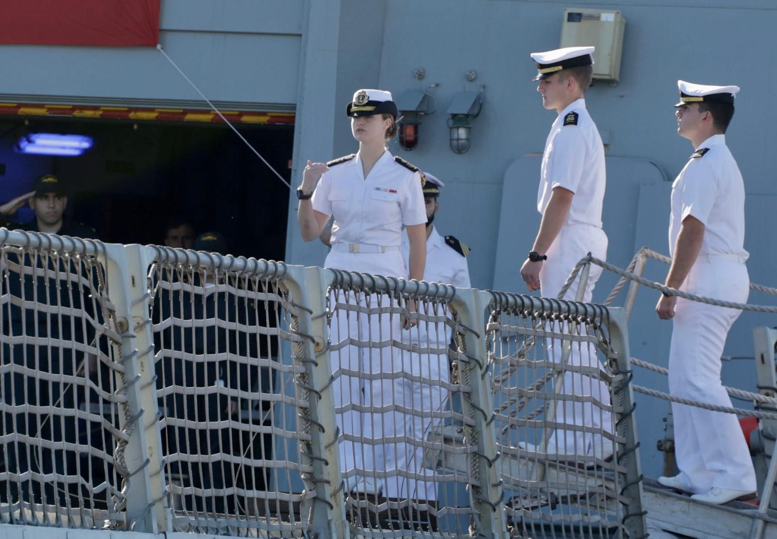 Las imágenes del desembarco de la princesa Leonor en Gran Canaria