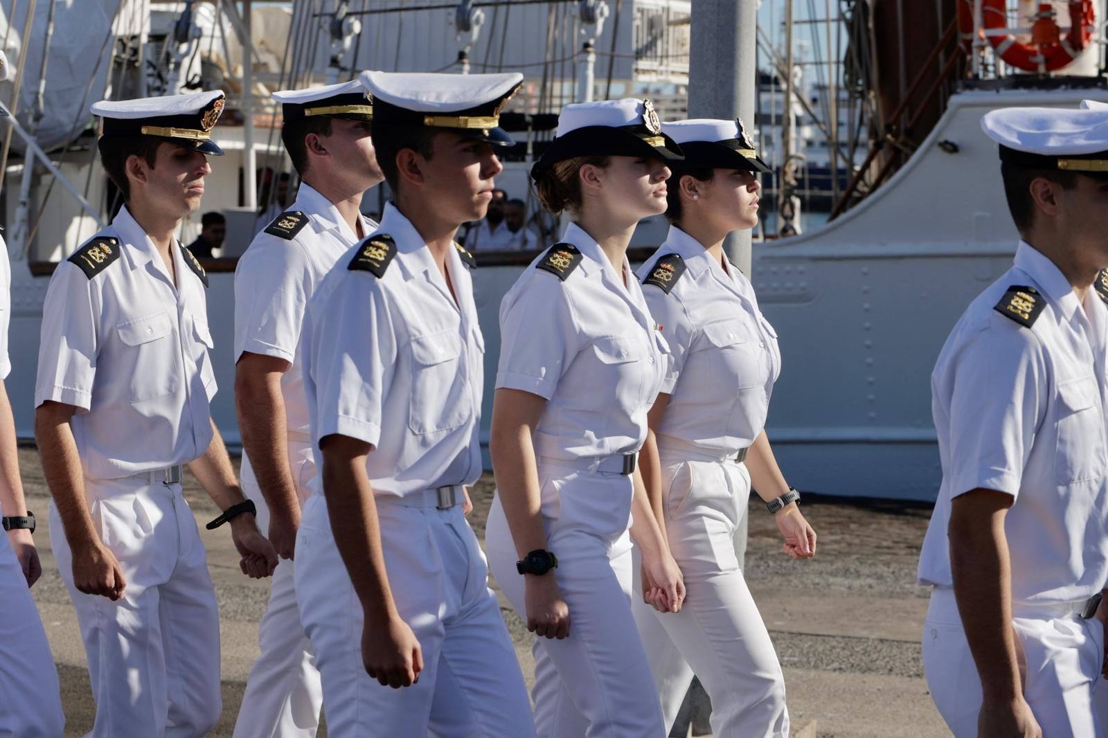 Las imágenes del desembarco de la princesa Leonor en Gran Canaria