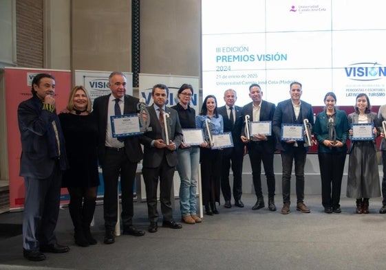 Imagen de los galardonados en Los Premios Visión en Madrid.