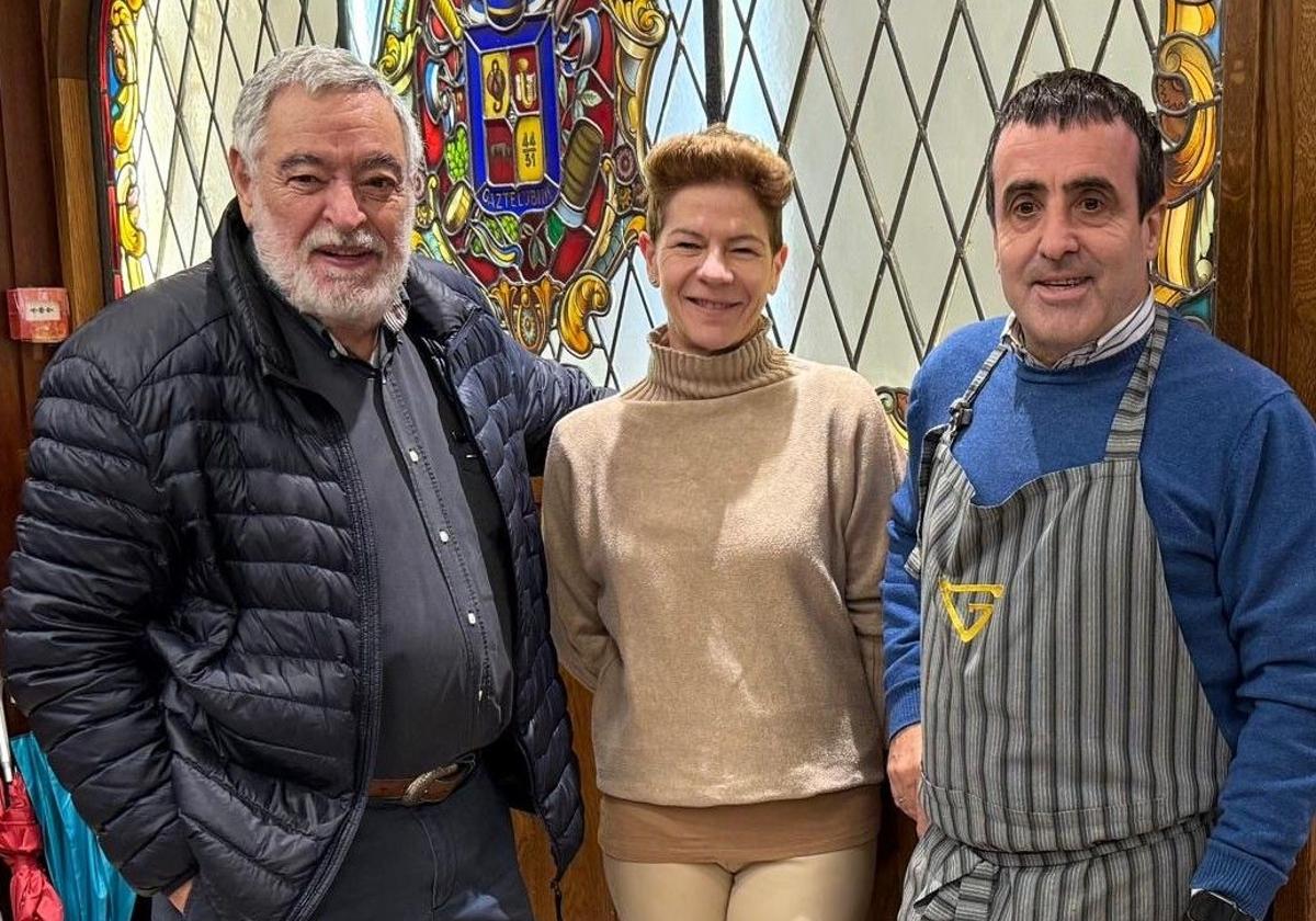 Con Garmendia en la Sociedad Gastronómica