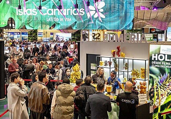 Estand de Canarias en Fitur.
