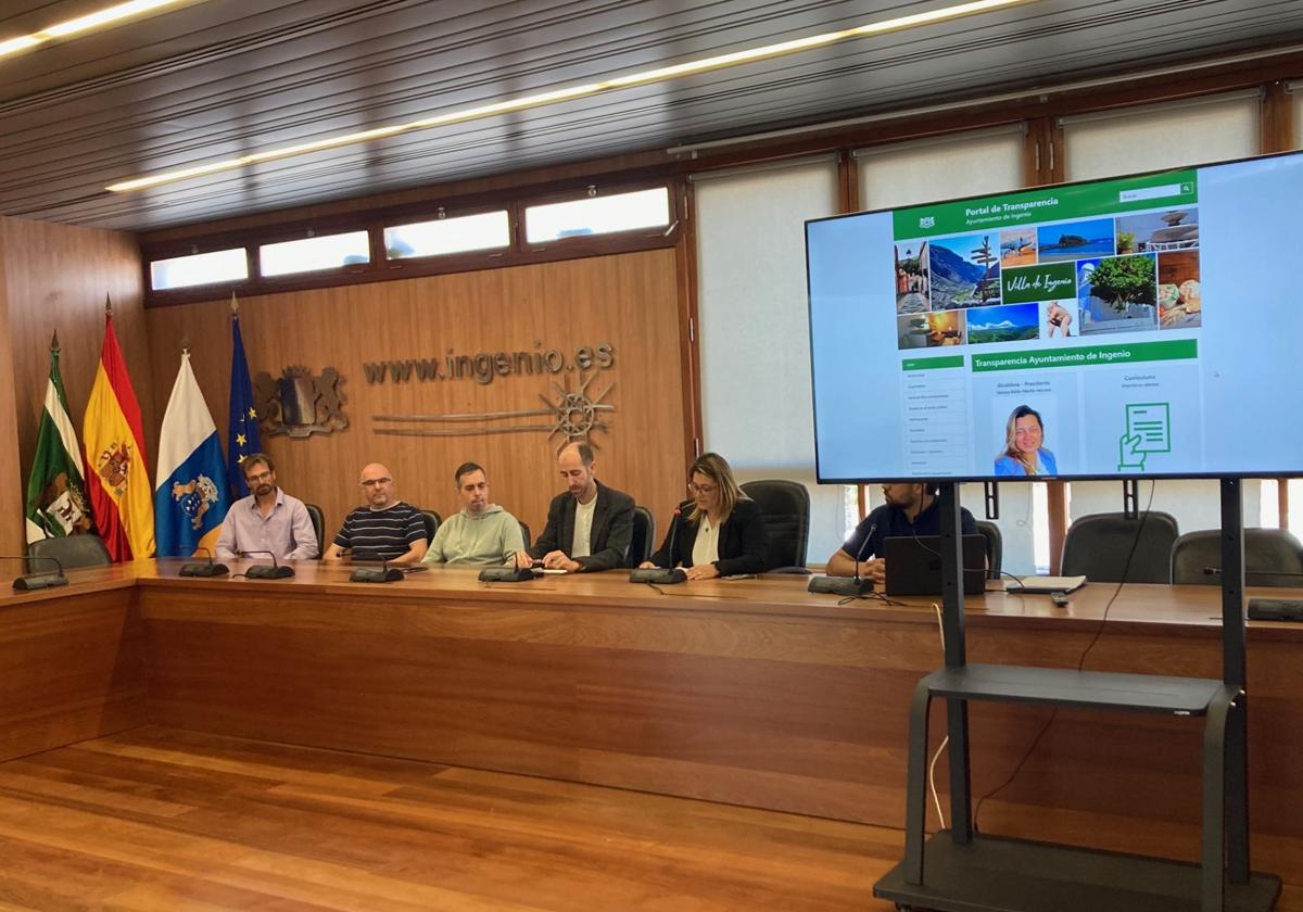 Presentación del nuevo portal de transparencia de Ingenio,