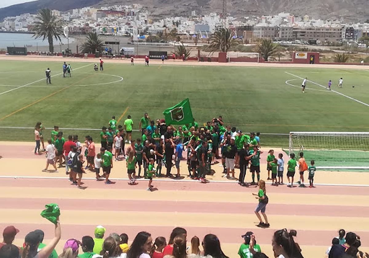 Final de una competición deportiva de Gran Tarajal.