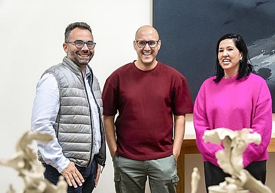 Echedey Eugenio, Rigoberto Camacho y Abigail González.