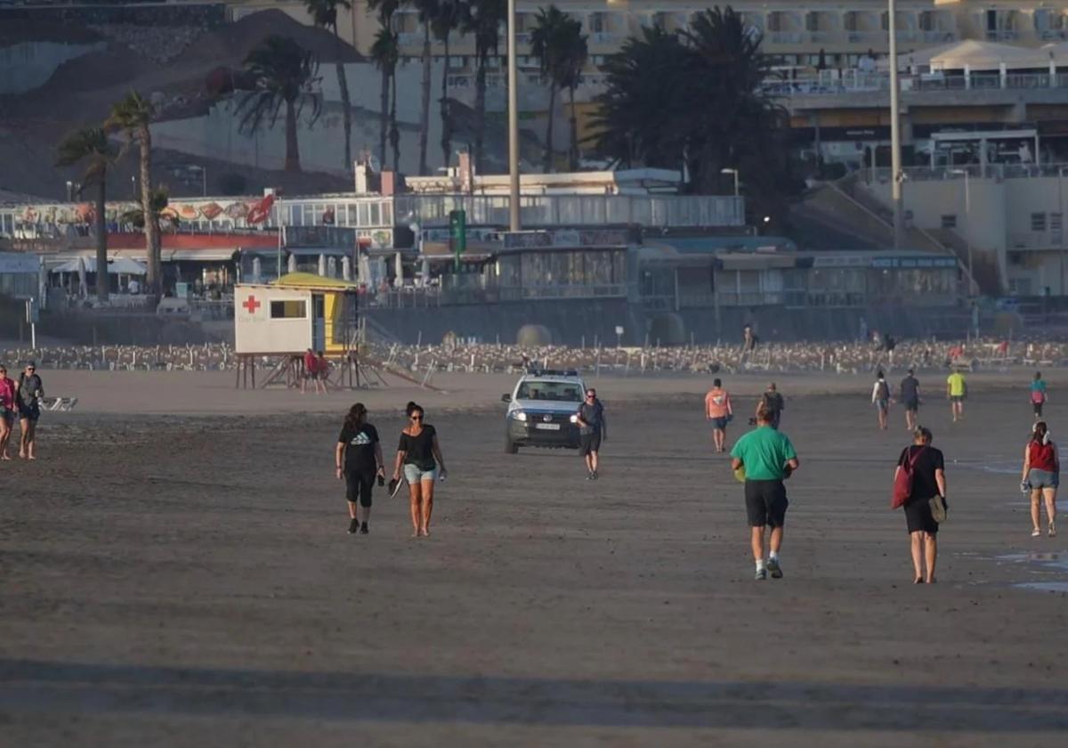 Foto de archivo de Playa del Inglés.