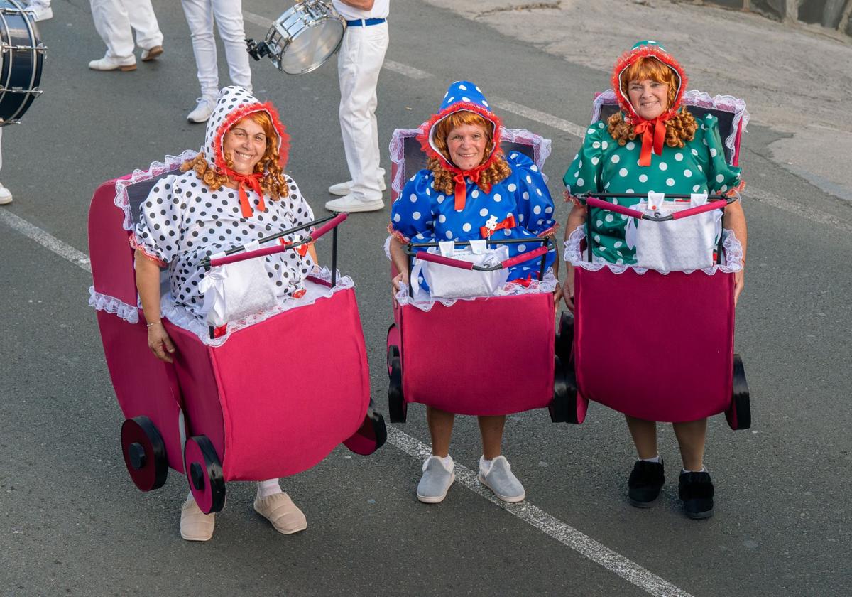 Las pregoneras del carnaval de Gáldar de este año.