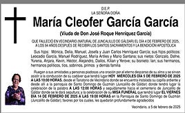 María Cleofer García García