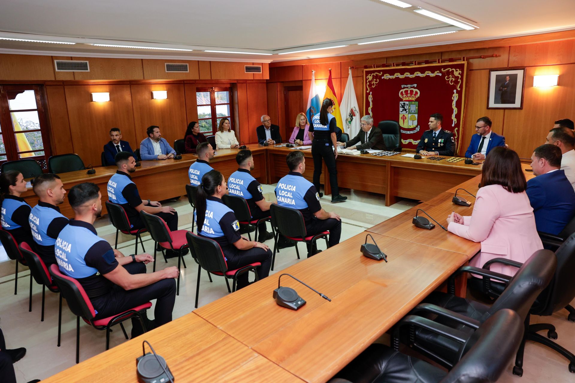 La incorporación de 18 agentes a la Policía Local de San Bartolomé de Tirajana, en imágenes