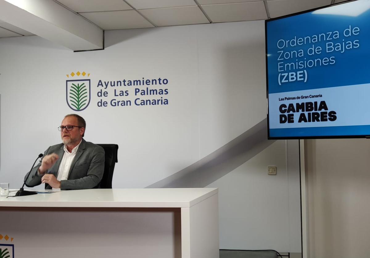 El concejal de Movilidad del Ayuntamiento de Las Palmas de Gran Canaria, José Eduardo Ramírez.