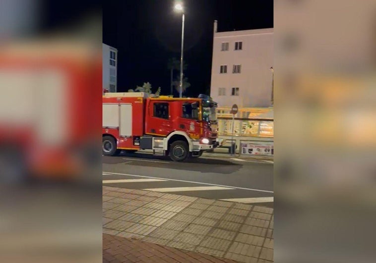 Imágenes del incendio en Playa del Inglés.