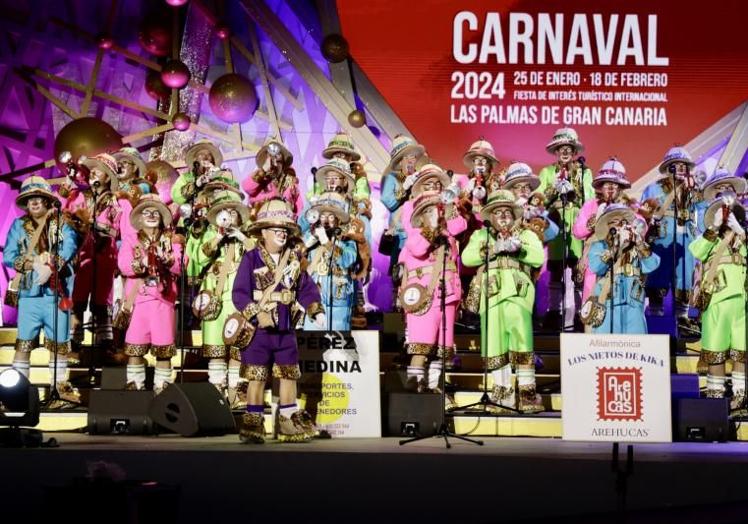 La Afilarmónica Los Nietos de Kika, en la pasada edición del carnaval capitalino.