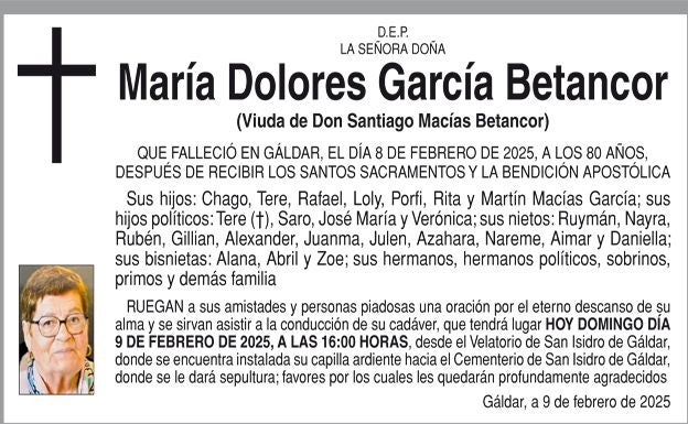 María Dolores García Betancor