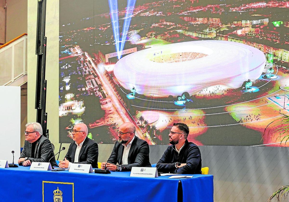 Miembros del jurado del concurso de reforma del Estadio de Gran Canaria.