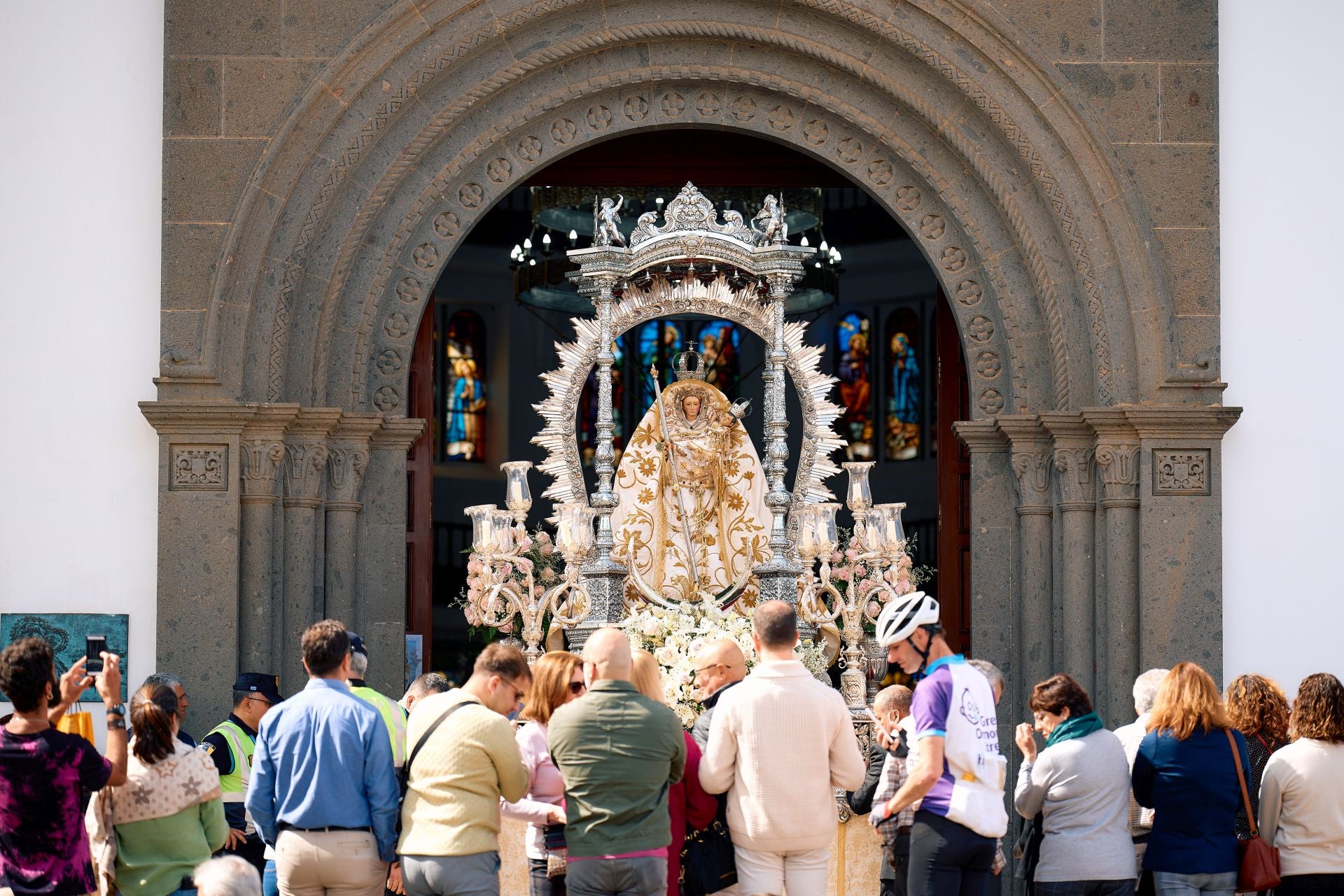 La imagen de Nuestra Señora de Candelaria en la Villa de Moya.